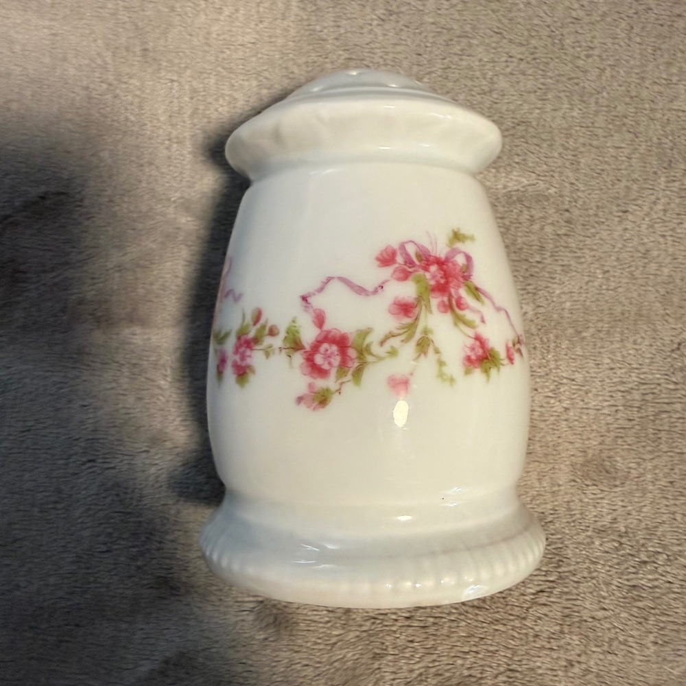 Vintage Floral Porcelain Potpourri Jar Cottagecore Vanity Decor‎
